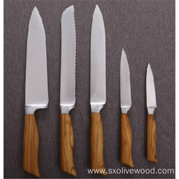 Olive Wood Handle Cutlery Set Of 6